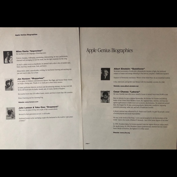 Apple Think Different Poster - Picture 2 of 3